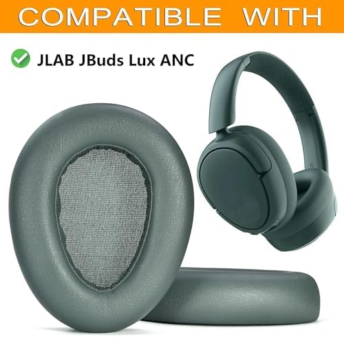 Transform Your Listening Journey with Premium Replacement Ear Pads for JLAB JBuds Lux ANC – Luxurious Soft Leather, Superior Noise Isolation Foam, Unique Green Aesthetic, and Hassle-Free Installation for Unmatched Sound Clarity