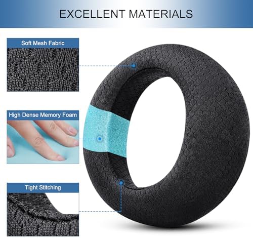 Transform Your Gaming Experience with GEVO Premium Mesh Ear Cushions for Play Station Pulse Elite Wireless Headset – Unmatched Comfort and Enhanced Sound Isolation for Ultimate Immersion, Perfectly Designed for Sony PS Pulse Elite Headphones