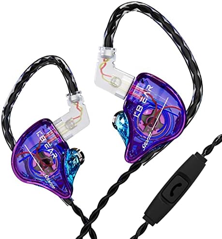 Unleash Superior Sound Quality with KBEAR Storm In-Ear Monitors – High-Fidelity 10 mm Dynamic Driver Earbuds in Stunning Purple for Musicians and Audiophiles – Ideal for Studio Use and Live Performances with Unmatched Comfort and Clarity