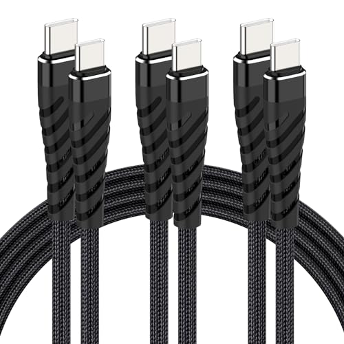 60 W Fast Charging USB C to USB C Cable – 10 FT Durable Braided Charger Cord for i Phone 16/15, Samsung, Android, Huawei, Google, Mac Book & More – Unmatched Compatibility & High-Speed Data Transfer