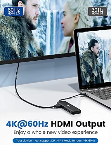 Elevate Your Connectivity: Dockteck 7-in-1 USB C Hub with 4 K 60 Hz HDMI, Lightning-Fast Ethernet, and Advanced Power Delivery – Perfect for Mac Book Air/Pro M1 2020, i Pad Pro 2021, and i Pad mini 6 for Seamless Multitasking and Superior Performance