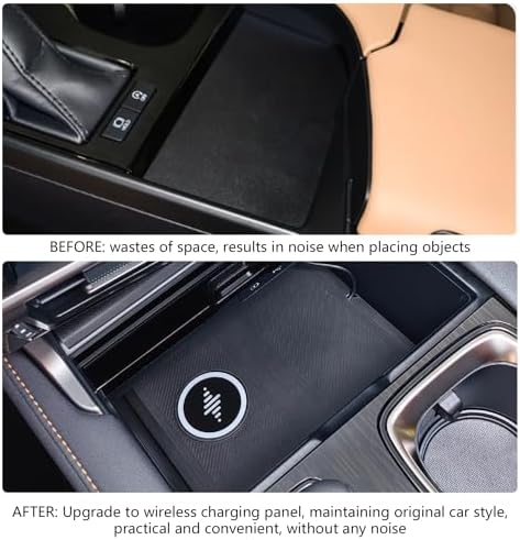 Transform Your Lexus RX 350 into a High-Tech Haven with Our Premium Wireless Charging Pad – Fast Charging for i Phone 16, 15, 14, 12 & 13, Effortlessly Compatible with Cases, Sleek Design for Ultimate Convenience and Safety Features to Prevent Overheating.