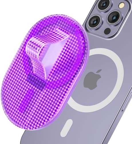 AUROX Mag Safe Phone Grip with Kickstand & Finger Loop – Premium Magnetic Holder for i Phone 12-16 Series in Sleek White – Unmatched Stability & Hands-Free Viewing for Ultimate User Convenience