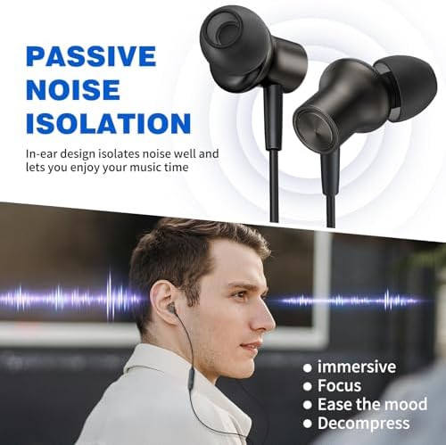 Discover Ultimate Audio Precision with ASKUBSKU Noise-Isolating Wired Earbuds – The Essential Hi-Fi Companion for Chromebook and Laptop Users. Tailored for both audiophiles and everyday listeners, these ultra-lightweight earbuds boast a universal 3.5 mm audio jack, ensuring flawless connectivity across all your devices. Experience an unparalleled auditory journey with cutting-edge noise isolation technology, making them the perfect choice for focused study sessions, professional calls, or exhilarating gaming marathons. Featuring an integrated microphone and convenient mute function, crystal-clear communication is guaranteed for students and remote workers alike. Designed with an ergonomic shape, these earbuds provide all-day comfort, preventing weariness during extended listening periods. The sleek grey finish not only enhances durability but also adds a modern flair to your tech ensemble. Elevate your sound experience with ASKUBSKU – your trusted partner for premium audio performance wherever you go.