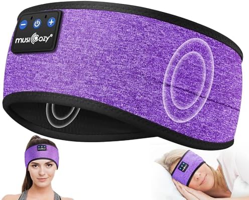 Elevate Your Audio Experience with MUSICOZY Bluetooth 5.4 Sleep Headphones – Ultra-Slim Wireless Headband for Unmatched Comfort and HD Sound Quality – Perfect for Active Lifestyles, Meditation, and Gifting – Sweatproof Earbuds Ideal for Workouts and Cozy Nights In – Effortless Connectivity for Every Moment