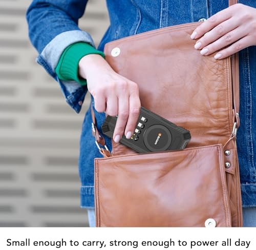 Ultimate Outdoor Solar Power Bank – 20,000 m Ah High-Capacity Charger with Integrated USB, Micro USB & Type-C Cables, Waterproof Design, 15 W Wireless Charging & 12 V Turbo Charge Technology (Blue) for Adventurers and Daily Users – Unmatched Durability & Versatile Compatibility