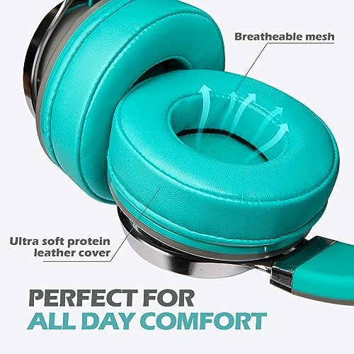 Premium AILIHEN C8 Kids Wired Headphones – Foldable On-Ear Design with Adjustable Volume Control and Built-In Microphone for Safe Listening – Perfect for School, Travel, and Home Use (Black/Blue) – Exceptional Sound Quality for Young Audiophiles and Learning Environments