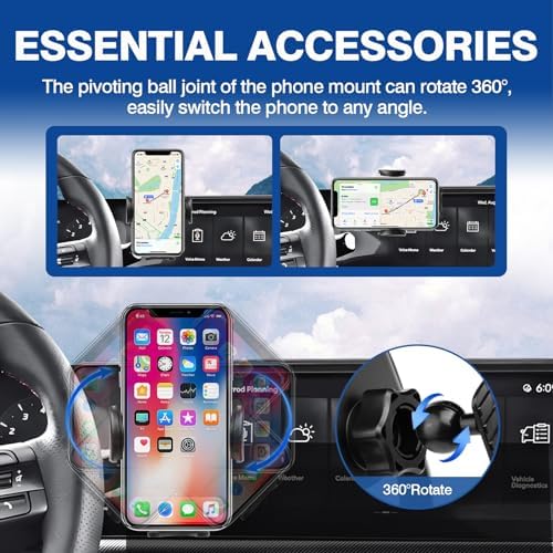 Autorder 360-Degree Rotating Car Phone Holder for Toyota Corolla 2019-2025 & Corolla Cross 2022-2025 – Hands-Free Air Vent Mount for Optimal Navigation & Communication – Durable & Sleek Design for Enhanced Driving Safety and Convenience