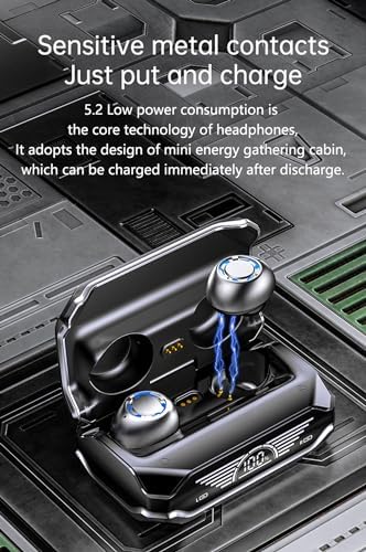 Revolutionary Bluetooth 5.3 True Wireless Earbuds Model 35 – IP7 Waterproof Sports Headphones with Touch Control, Built-in Mic & LED Battery Display – Ergonomic In-Ear Design for Ultimate Comfort & Seamless Connectivity – Ideal for Active Lifestyles, Commuting, and Home Use