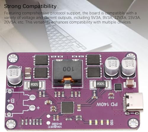 Next-Gen 140 W PD3.1 Power Bank Module – Premium Type C Charging Board with 5 V 3 A & 20 V 5 A Output, Integrated QC2.0/QC3.0 Support for Unmatched Device Compatibility, Efficient Mobile Power Circuit for Rapid Charging Solutions