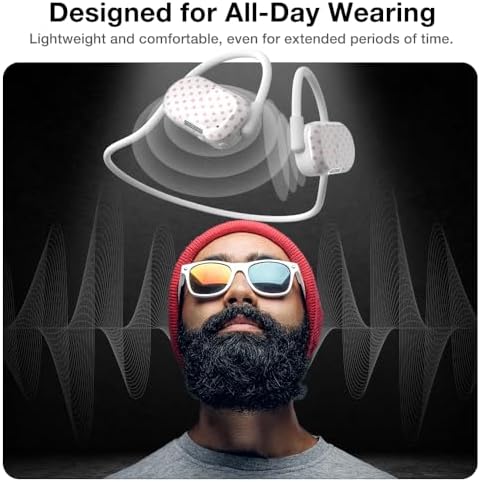 Purity Air Open Ear Headphones – Advanced True Air Conduction Wireless Bluetooth Earbuds with Dual Mic for Clear Calls – Ergonomic, Sweat-Resistant Design for Active Lifestyles – Compatible with i Phone & Android – Ultimate Comfort and Audio Awareness