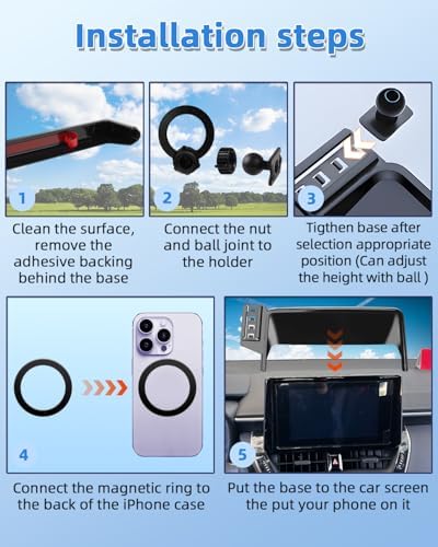 Mazda CX-30 2019-2025 Premium Air Vent Phone Mount with 15 W Fast Wireless Charger – 360° Rotatable Magnetic Holder for Ultimate Hands-Free Navigation and Seamless Charging – Durable Auto Accessory for Enhanced Driving Comfort and Safety
