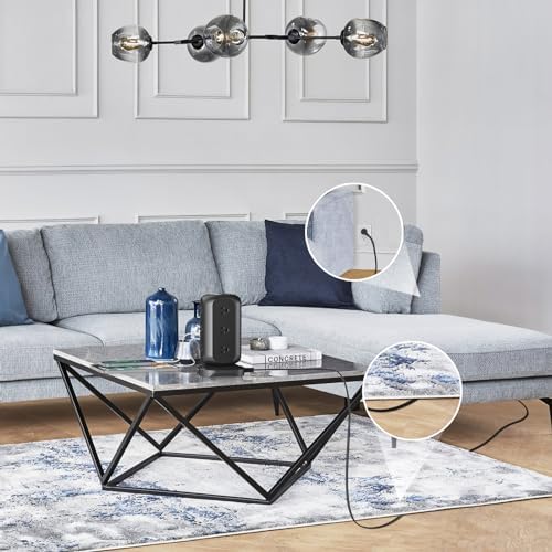 Revolutionize Your Charging Experience with the AOFO Power Strip Tower: 12 AC Outlets & 4 USB Ports (1 USB-C) Surge Protector with 10 Ft Extension Cord, Overload Protection, and Bulky Plug Compatibility for Home, Office, and Dorm Efficiency.