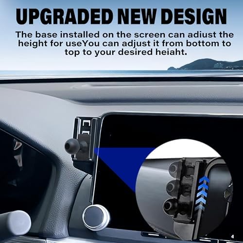 Car Phone Holder for Toyota Camry 2021 2022 2023 2024 Accessories Apply to 9 Inch Touch Screen 15W Fast Wireless Charger Screen Fixed Clip Cell Phone Mount Hands-Free 360 Degree Rotation – Enhanced Compatibility and Speed