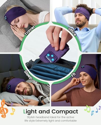 Perytong Wireless Bluetooth Sports Headband Headphones – Ultimate Comfort & Crystal-Clear Sound for Sleep, Yoga & Jogging – Perfect for Insomnia Relief, Meditation, and Easy Device Pairing