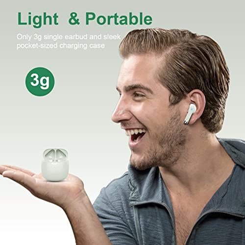 Light Pink Bluetooth 5.3 Wireless Earbuds – Exceptional Noise Cancelling Sports Headphones with IP7 Waterproof Design for Unmatched Outdoor Performance – 32 Hours of Playtime & Quick USB-C Charging for Ultimate Audio Convenience