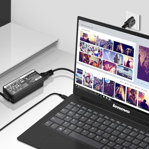 Universal Lenovo USB-C Laptop Charger – 65 W Fast Power Adapter for Enhanced Compatibility & Safety – Ideal for Yoga, Think Pad, and Chromebook Models – Lightweight & Portable Design for Travel – 30-Day Guarantee & Lifetime Exchange Policy