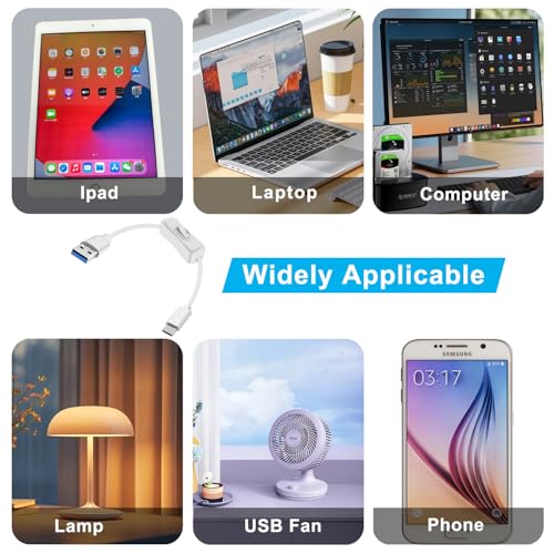 Premium USB C to USB Cable with On/Off Switch – High-Speed 5 Gbps Data Transfer & Power Supply for Laptops, PCs, Phones, and Cars (1.5 m / 4.9 FT) – Versatile Connectivity Solution for Enhanced Efficiency and Convenience