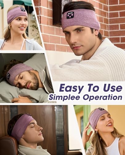 Navly Ultra-Comfort Bluetooth Sleep Headband – Innovative Wireless Headphones with Ultra-Thin Speakers for Effortless Relaxation, Yoga, and Fitness – Ideal Gift for Men & Women Seeking Versatile Comfort and Quality Sound Experience