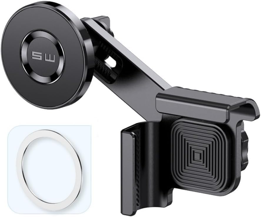 Phone Mount for Tesla Model 3 Accessories,Strongest Magnet Power Magnetic Car Phone Holder Mount for Tesla Model Y Accessories,for All iPhone & Android Phones with Magnetic Ring (Black, M) – Enhanced Compatibility and Speed