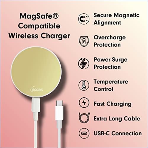 Sonix x Sanrio Hello Kitty & Care Bears Magnetic Mag Safe Charger for i Phone 12-16 Series | 6.5 ft USB-C Fast Wireless Charging Cable | Stylish, Playful, and Efficient Power Solution for Your Device