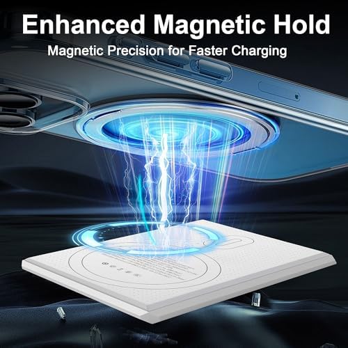 Ultra-Slim 5000 m Ah Magnetic Wireless Charger – Fast 15 W & 20 W PD Power Bank for i Phone 16/15/14/13 Pro Models – Sleek Travel-Friendly Design with Durable Metal Finish and LED Status Display for On-the-Go Charging Solutions
