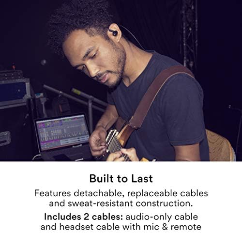 MEE audio MX1 PRO Dynamic Driver In-Ear Monitor Headphones – Professional Quality Sound Isolation Earbuds with Memory Wire Comfort, Detachable Cables, and Transparent Design for Musicians and Audiophiles – Exceptional Audio Clarity for Live Performances and Studio Sessions