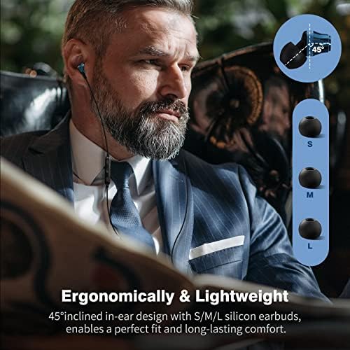 COOYA USB C Wired Earbuds for i Phone 16 Plus & Samsung S25 Ultra – Hi-Fi Stereo In-Ear Headphones with Mic, Lightweight & Durable Design for Crystal-Clear Sound and Enhanced Device Compatibility – Ideal for Travel and Everyday Use