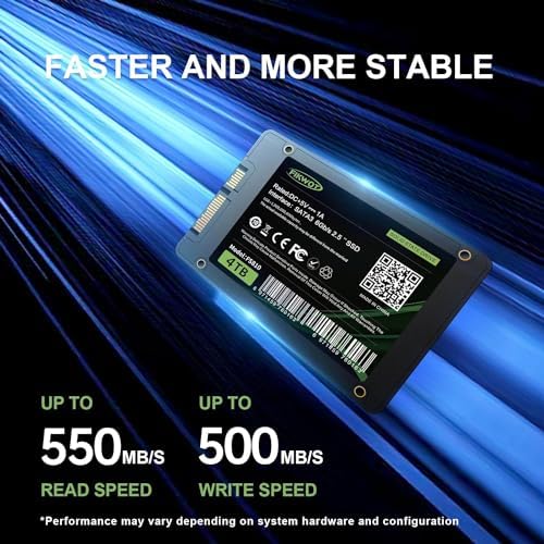 Transform Your Computing Power with the FS810 500 GB SATA III SSD – Ultra-Fast Solid State Drive for Desktops & Laptops, Achieve 560 MB/s Speed & 3 D NAND TLC Technology for Enhanced Gaming and Productivity Boost
