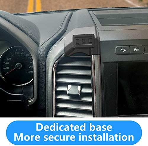 LUNQIN Ford F-150 Car Phone Holder (2021-2025) | Premium Mobile Cradle for Seamless Navigation & Hands-Free Calls | Vent-Mounted, Adjustable Design for All Smartphone Sizes | Secure Charging & Enhanced Visibility Accessory for Truck Interior