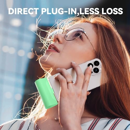 Ultra-Compact 5000 m Ah Power Bank with Built-in USB C Cable for i Phone 15 Pro Max – Reliable Portable Charger for i Phone 14/13, Samsung, Google, and More – Fast Charging Solution for On-the-Go Power Needs (Black)