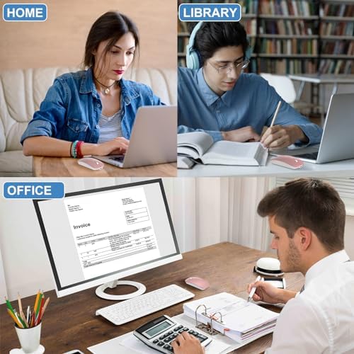 Sleek Bluetooth Wireless Mouse for Mac & PC – Rechargeable, Silent Click Design for Ultimate Productivity & Travel Convenience – Ergonomic Mini Mouse for Mac Book Air, Pro, i Pad, HP and More (Gray)