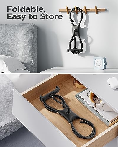 SAIJI Adjustable Tablet Stand Holder – Versatile and Portable Dock for 4.7″-17.3″ Devices, Perfect for Desk, Bed & Gaming – Enhanced Stability, Customizable Viewing Angles, Sleek Black Design for Ultimate Comfort and Productivity