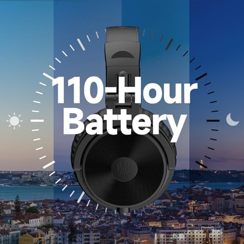 One Odio Studio Pro C Silver Over-Ear Bluetooth Headphones: Immerse Yourself in 110 Hours of Uninterrupted Wireless Audio with High-Performance 50 mm Neodymium Drivers for Rich Deep Bass and Crystal-Clear Sound; Effortlessly Portable Foldable Design Ideal for Travelers, Seamless Compatibility Across PCs, Phones, and Tablets for Ultimate Versatile Listening Experience