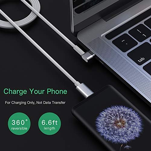 Elecjet Magnetic USB C to C Charging Cable – 87 W High-Speed Power Delivery for Mac Book Pro, i Pad Pro, i Phone 16 Pro Max, Samsung Galaxy S24 Ultra & More – 6.6 ft Durable Length for Effortless Connectivity – Ideal for Home & Travel Use