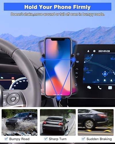 Optimize Your Driving Safety with the Karltys F150 Air Vent Phone Holder – Ideal for 2015-2020 Ford F-150 | Hands-Free Mount Compatible with 4-7 Inch Smartphones | Effortless Installation & Robust Stability for Reliable Navigation on the Go