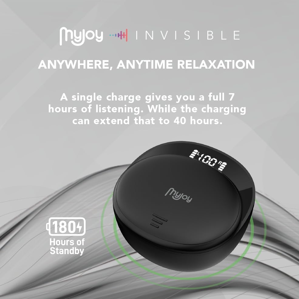 Discover Unmatched Comfort with My Joy Invisible Bluetooth Sleep Earbuds – Wireless Freedom for Meditation, Travel, and Restful Nights – Sleek Black Design – Perfectly Engineered for All-Night Wear, Effortless Connectivity, and Enhanced Device Compatibility – Enjoy Premium Sound Quality and Long Battery Life for Continuous Audio Bliss – Ideal for Mindfulness Practices and Sleep Deprivation Relief – Lightweight and Discreet for Seamless Use – Durable Construction Ensures Everyday Reliability – Transform Your Relaxation Experience with Innovative Noise-Isolating Technology.