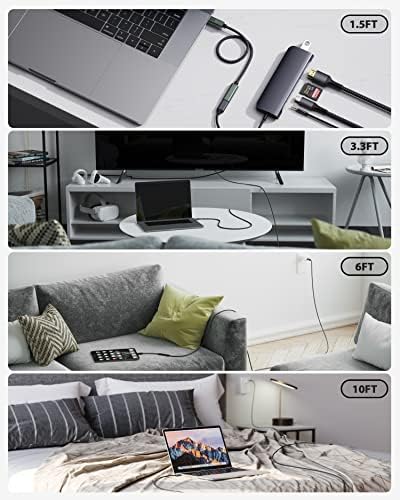 High-Speed USB C Extension Cable (20 Gbps Data Transfer, 240 W Fast Charging, 3.3 Ft) – USB 3.2 Type C Male to Female Adapter for i Phone 16, Pixel, PSVR2, Mac Book Air/Pro, and Dell XPS – Optimal Versatility & Enhanced Performance in a Sleek Red Design