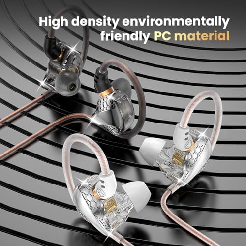 Elevate Your Audio Experience with H89 IEM Wired Earbuds – Exceptional Noise Isolation for Gaming & Music – High-Fidelity Sound Quality with Integrated Microphone for Seamless Communication – Ergonomically Designed for All-Day Comfort – Universal 3.5 mm Connector for Effortless Device Compatibility – Built to Last for Everyday Use – Perfect for Students, Gamers, and Audiophiles Seeking Superior Performance