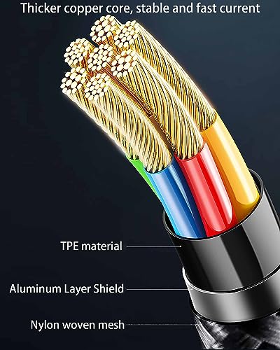 15 FT USB-C to USB-C Charging Cable (2 Pack, 60 W) – High-Speed Data Transfer & Power Delivery for i Phone 15 Pro, Samsung Galaxy S23/S22, Google Pixel 6 Pro, and More – Ultimate Compatibility & Durability for On-the-Go Charging Solutions