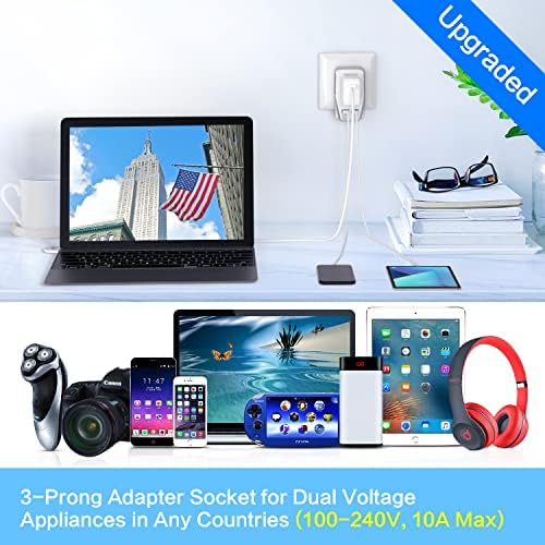 High-Power 2000 W Universal Travel Voltage Converter: Efficiently Step Down 220 V to 110 V for Hair Tools & Electronics with Dual USB Ports – Global Compatibility for EU, UK, AU, and US Sockets