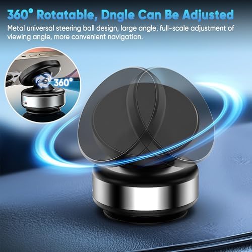 Premium 360° Adjustable Electric Vacuum Suction Phone Mount – Innovative Magnetic Holder for Seamless Car and Gym Use – Designed for Mag Safe i Phones – Effortless Tool-Free Installation with Sleek Silver Finish for Ultimate Convenience and Stability
