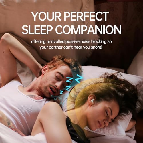 Ultimate Comfort Bluetooth Sleep Earbuds for Side Sleepers – Advanced Noise-Cancellation Headphones with Extended Playback, Built-In Mic, and Convenient Charging Case for Uninterrupted Restful Sleep
