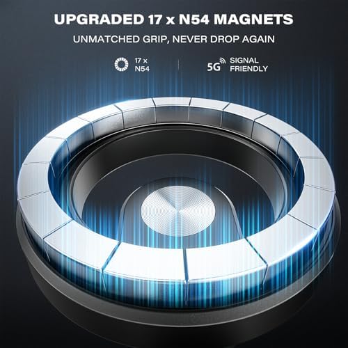 Dual Pack Magnetic Car Phone Holder – APPS2 Super Strong Adhesive Dashboard Mount for i Phone & Samsung – Ultimate Stability & Seamless Connectivity for Safe Driving – Effortless Installation & Enhanced Compatibility for All Smartphones – Designed for Modern Drivers