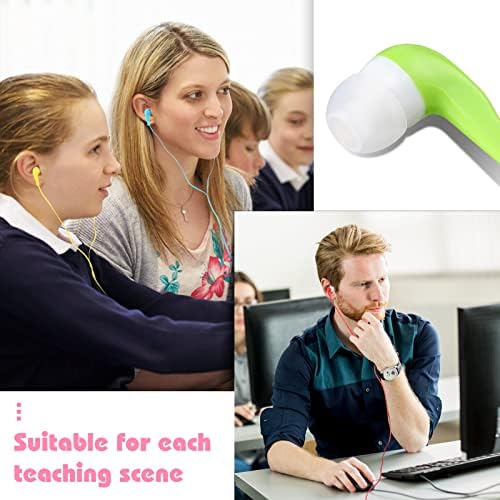 Kigeli 100-Pack Multicolor Student Earbuds – Premium In-Ear Headphones for Classrooms, Libraries, and Group Learning Activities, Exceptional Sound Quality, Compatible with 3.5 mm Devices, Enhance Engagement and Comfort in Educational Settings
