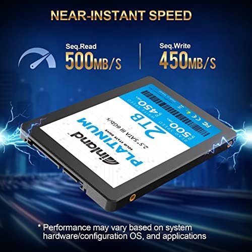 Transform Your Tech with INLAND Platinum 1 TB SATA III SSD – Ultra-Fast 2.5″ Solid State Drive Featuring Advanced TLC 3 D NAND for Superior Performance and Reliability, Ideal for Gamers and Creatives