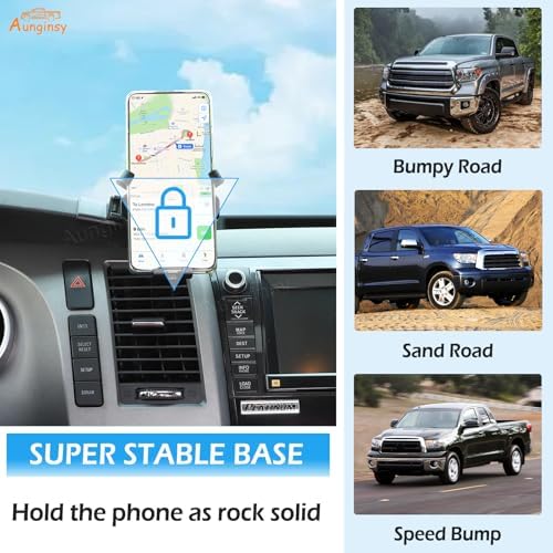 Transform Your Driving Experience with the Ultimate Car Phone Mount for Toyota Tundra & Sequoia (2007-2013) – Secure Dash Clip Holder for All Smartphones, Enhanced Stability & 360-Degree Rotation for Safe Navigation, Effortless Installation, and Sleek Design for Modern Interiors – Elevate Functionality and Safety on Every Drive