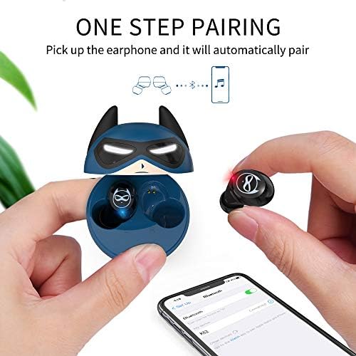 Adorable Kids’ Wireless Earbuds with Bluetooth 5.0 – Waterproof Sport Stereo Earphones for Seamless Connectivity and Enhanced Audio Experience – Perfect for Music, Gaming, and Learning on i Phone/Android – Fun, Durable Design with Noise Reduction and Built-in Mic