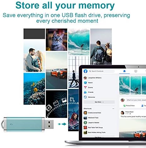 KEXIN Vibrant 3-Pack 64 GB USB Flash Drives – High-Speed, Multi-Color Thumb Drives for Effortless Data Storage & Transfer – Ideal for Photos, Documents & On-the-Go Professionals