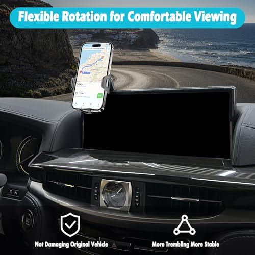 Premium Car Phone Holder for Lexus LX 570 (2016-2021) – 12.3-Inch Screen Compatible, Thick Case Friendly Mount for 4.7-7 inch Smartphones, Effortless Installation & Enhanced Safety Accessory for Drivers